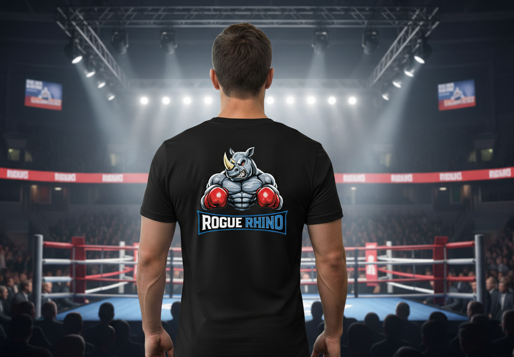Rogue Rhino Men's 100% Cotton T-Shirt