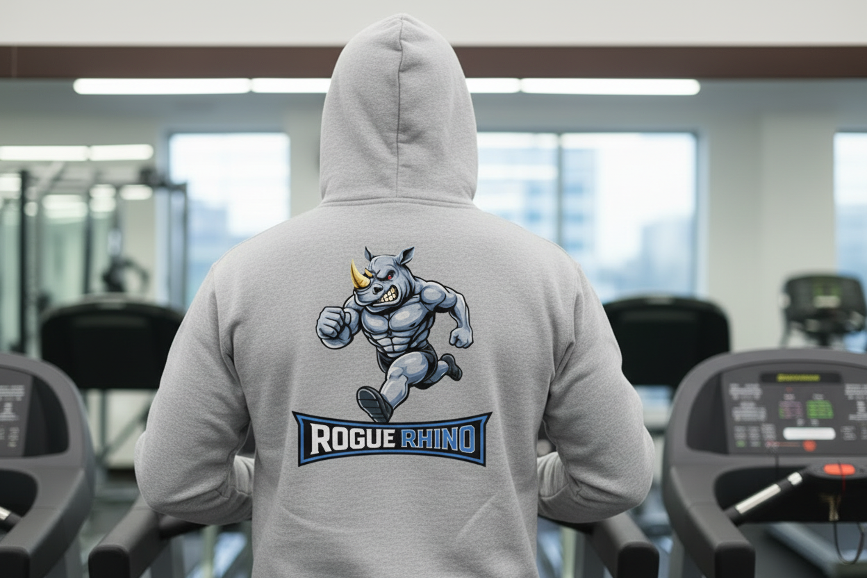 Rogue Rhino Men's Heavyweight Hoodie