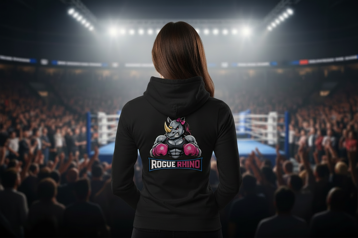 Rogue Rhino Heavyweight Hoodie Ladies